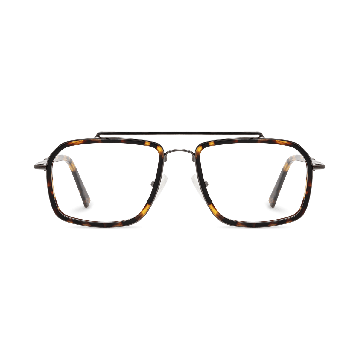Amaia Amber Tortoise Double Bridge Eyeglasses | EYDOLOGY