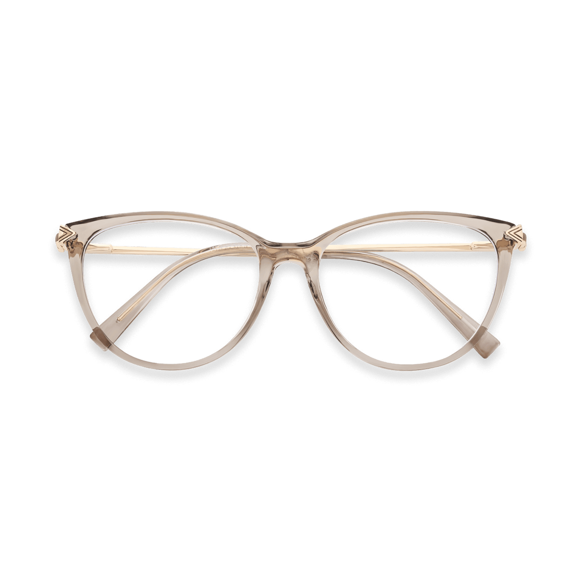 Braylee Champagne Cat Eye Stylish Prescription Eyeglasses | EYDOLOGY