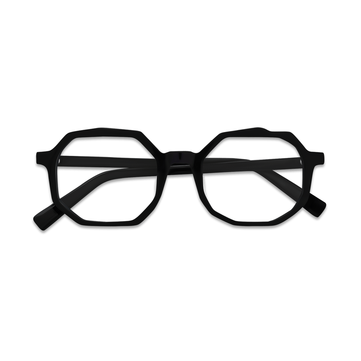 Brynn Black Geometric Eyeglasses | EYDOLOGY