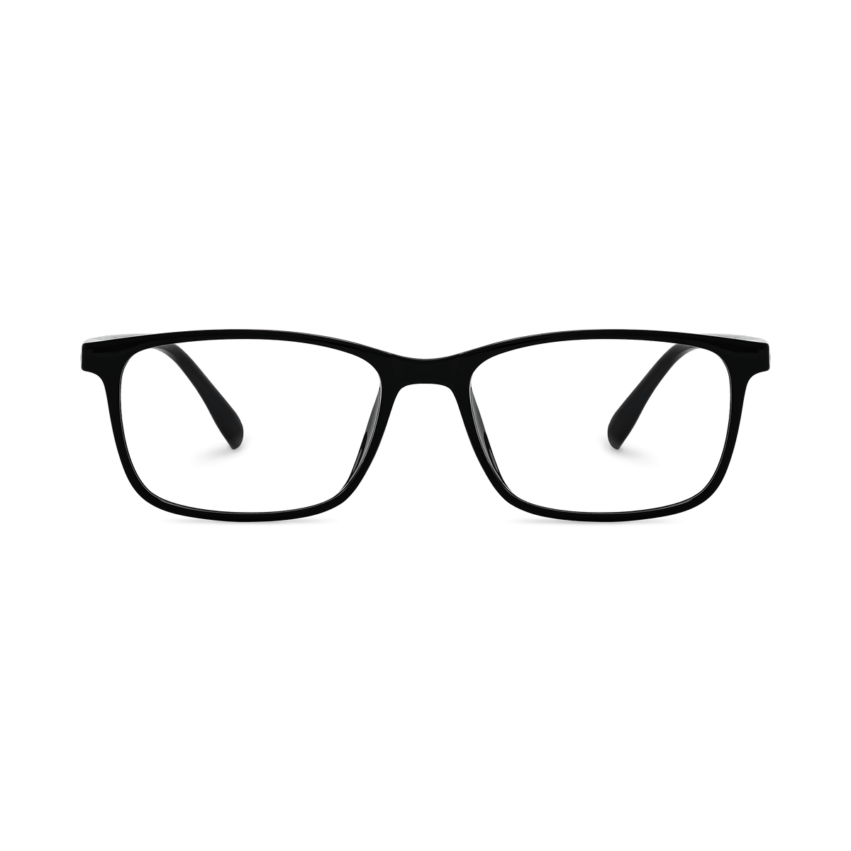 Curtis Black Rectangle Eyeglasses | EYDOLOGY