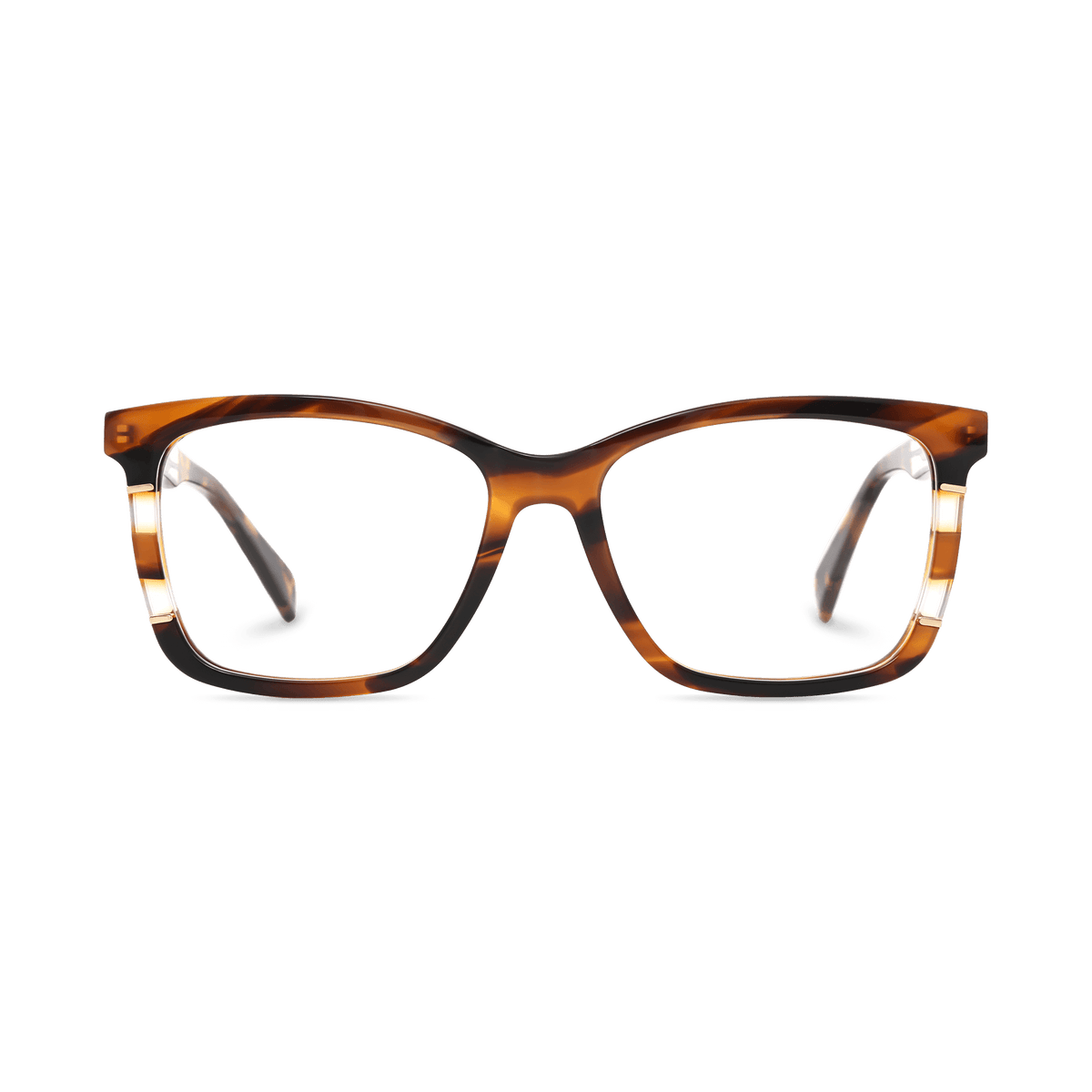 Faye Brown Tortoise Square Eyeglasses | EYDOLOGY