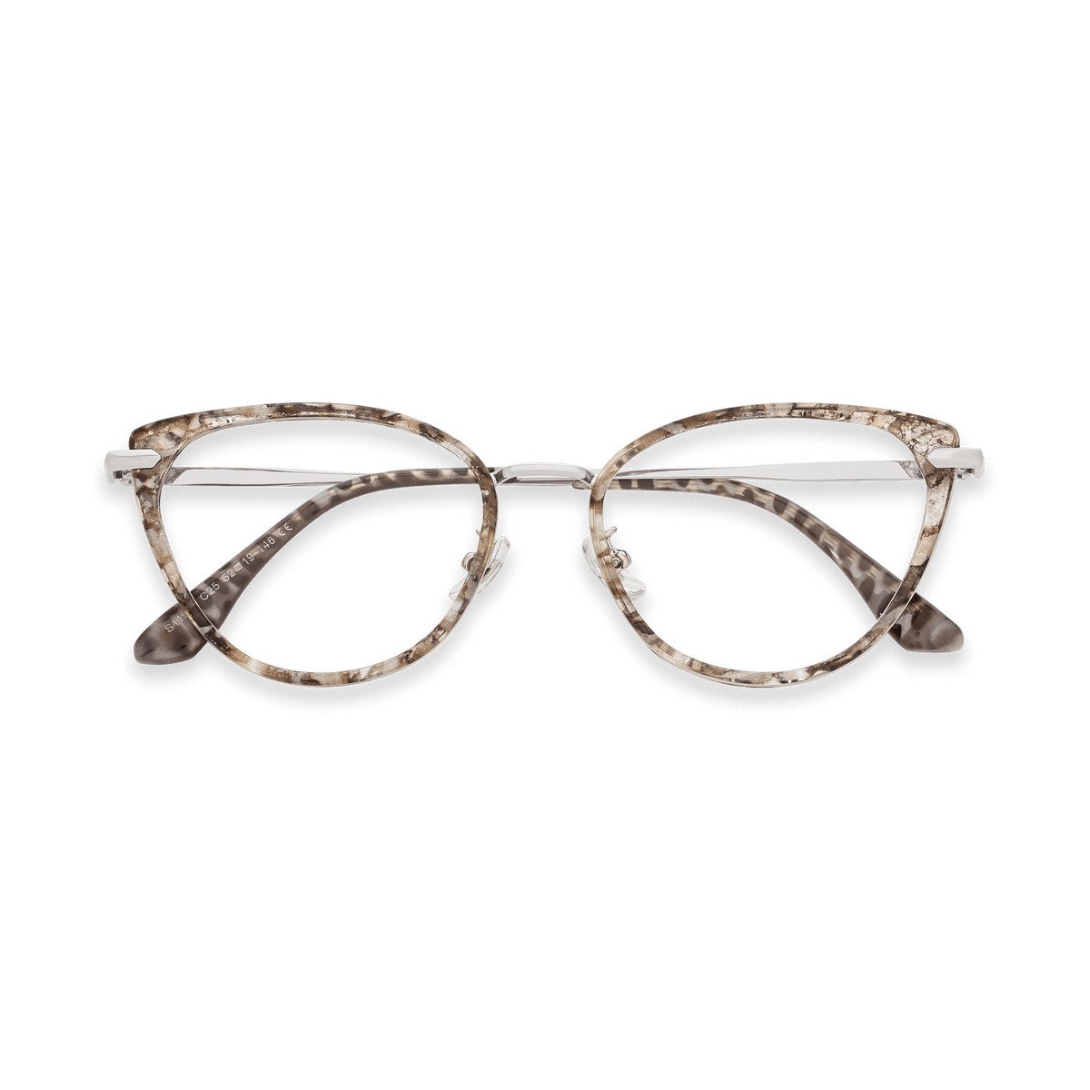 Irene Brown Pear Silver Cat Eye Eyeglasses | EYDOLOGY