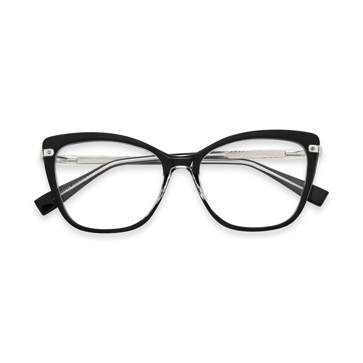 Jaziel Transparent Black Cat Eye Eyeglasses | EYDOLOGY