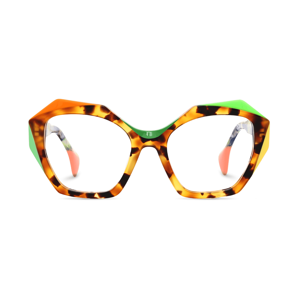 Makai Brown Tortoise Geometric Eyeglasses | EYDOLOGY