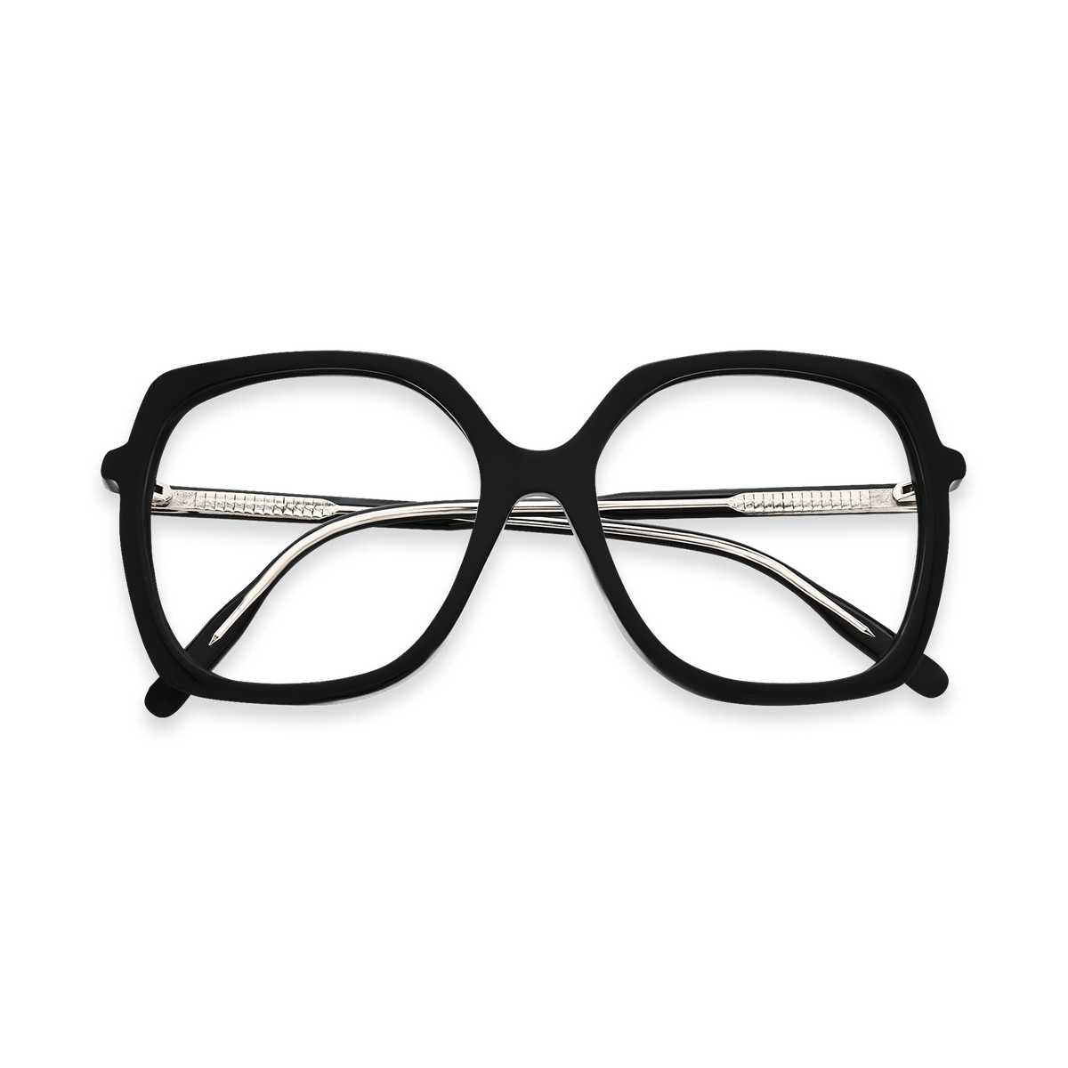 Milani Black Oversized Eyeglasses | EYDOLOGY