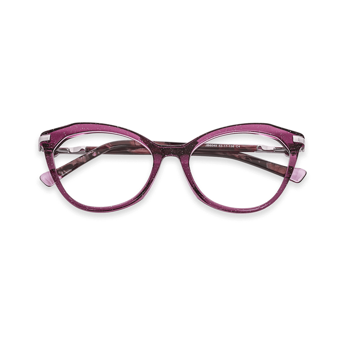 Payton Glitter Purple Cat Eye Eyeglasses | EYDOLOGY