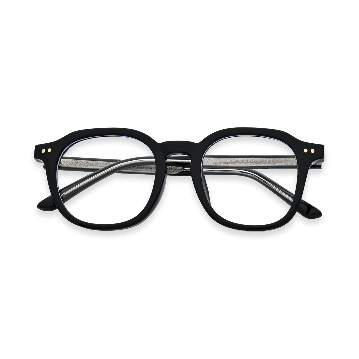 Quentin Black Square Eyeglasses | EYDOLOGY