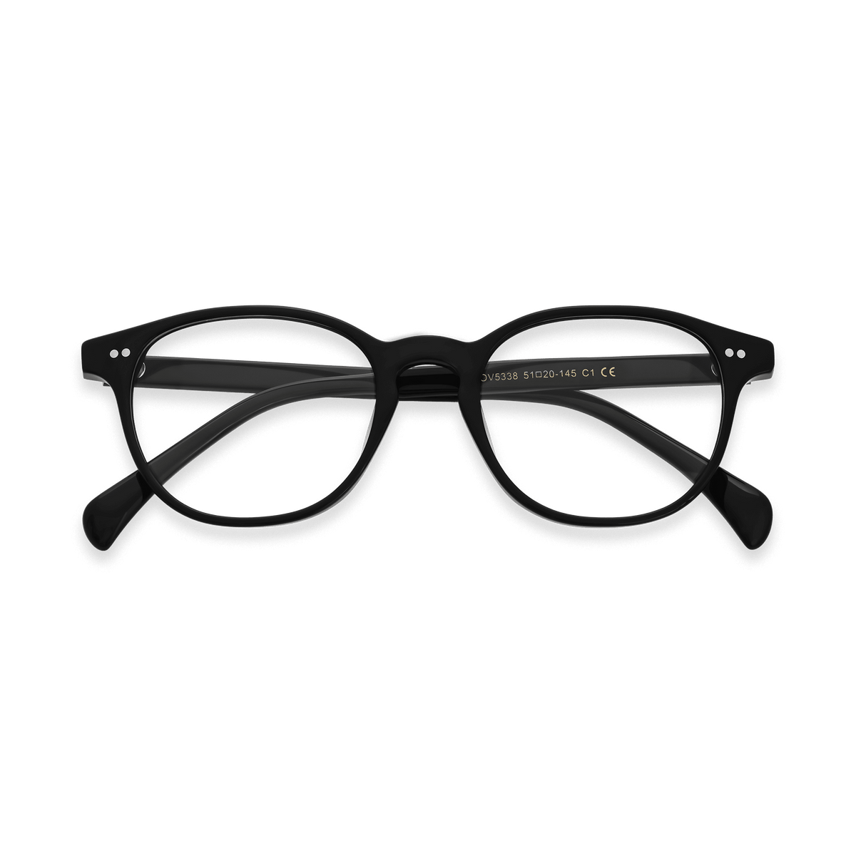 Raylan Black Round Eyeglasses | EYDOLOGY
