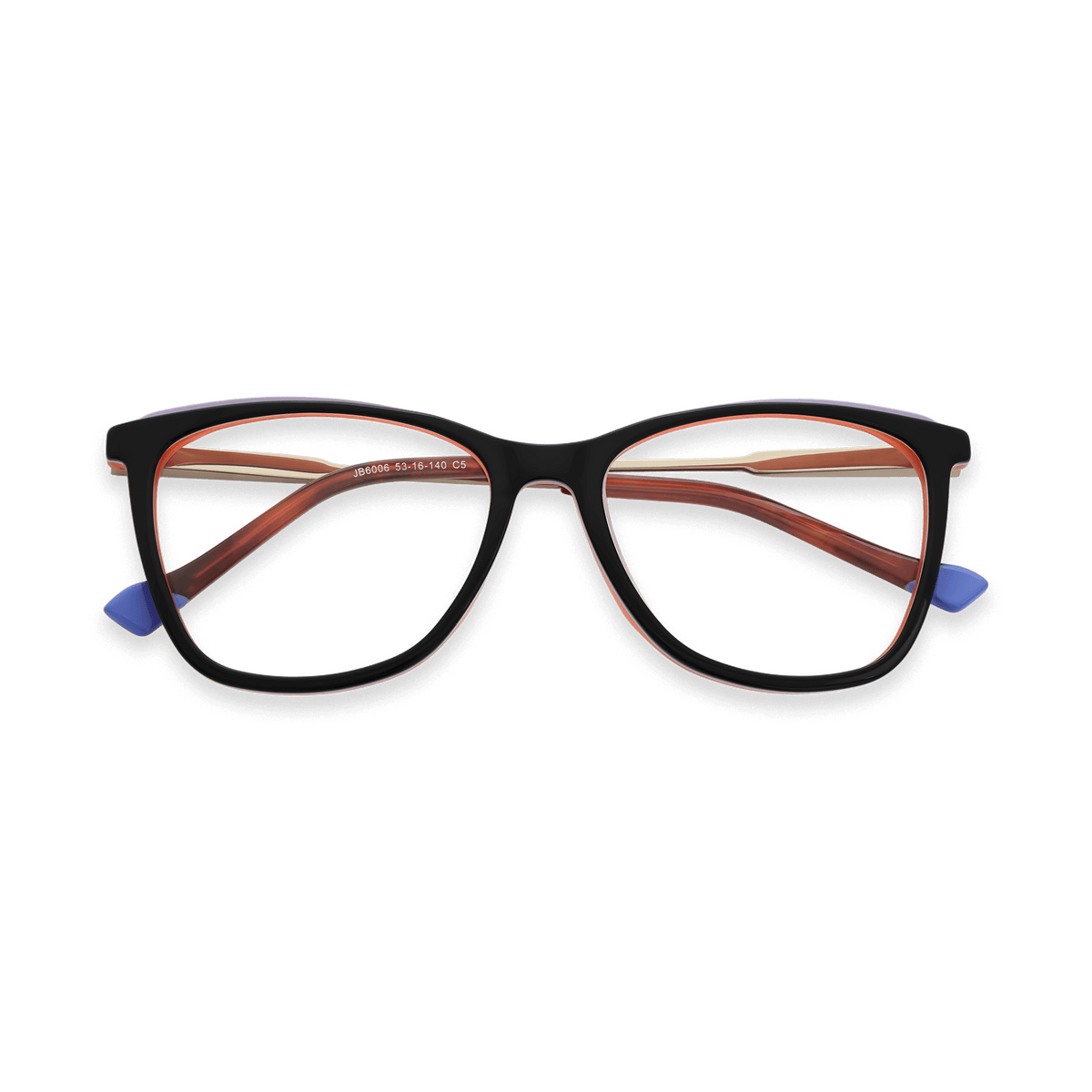 Sevyn Black w Blue Cat Eye Eyeglasses | EYDOLOGY