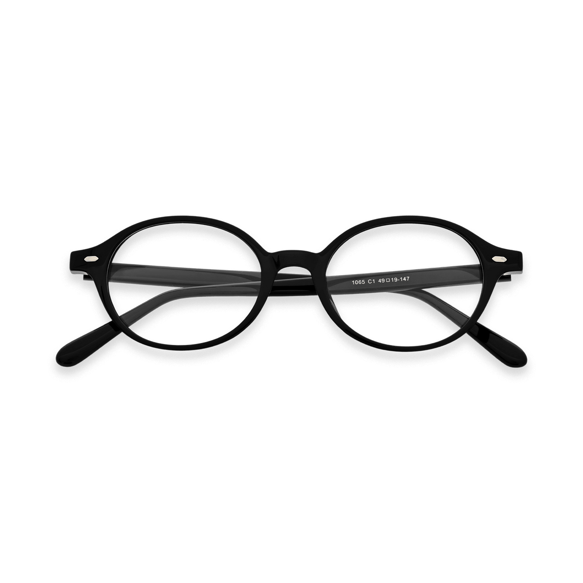 Sylvia Black Oval Eyeglasses | EYDOLOGY