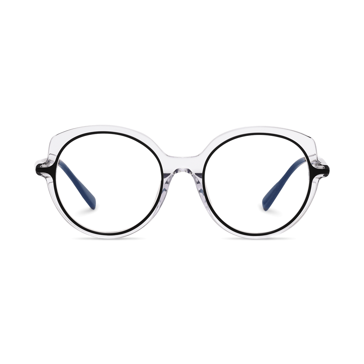 Yara Clear Round Eyeglasses | EYDOLOGY