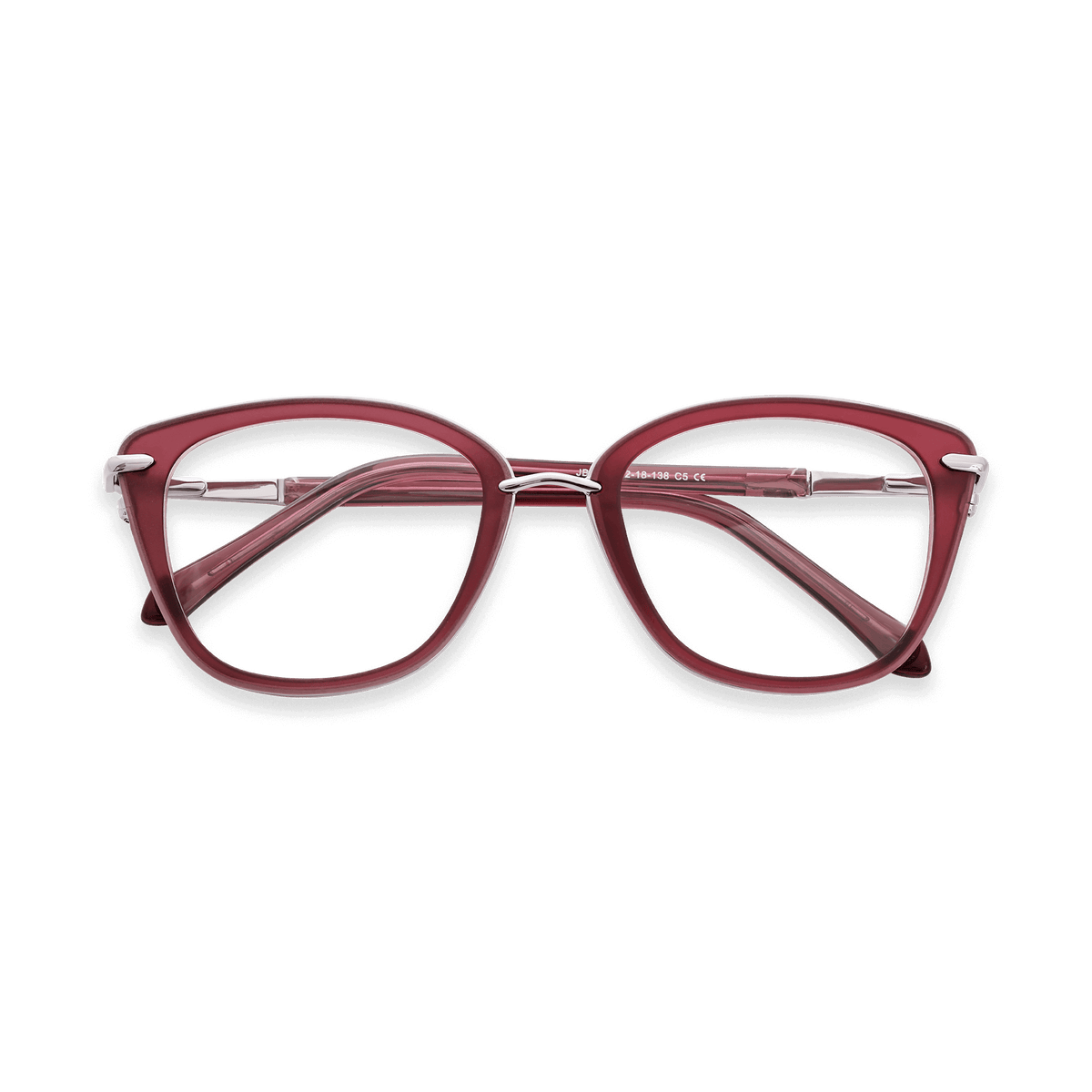 Zoey Matte Plum Cat Eye Eyeglasses | EYDOLOGY