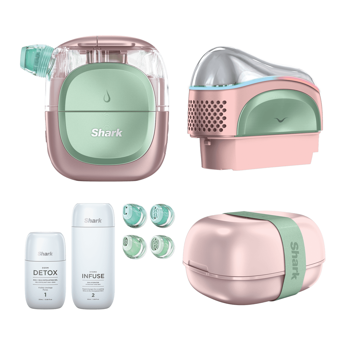 Shark DePuffi Instant Hot & Cold Contrast Therapy Tool – in Strawberry Matcha | FH320UKPK2 | by SharkNinja