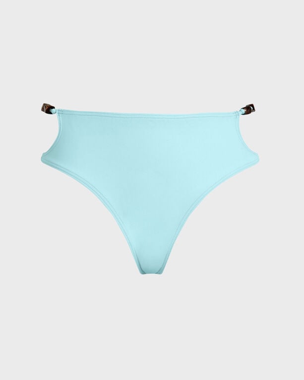 Vilebrequin - Women High-waisted Bikini Bottom Pearl Detail Solid - Swimwear - Flakelle - Blue - Size XS