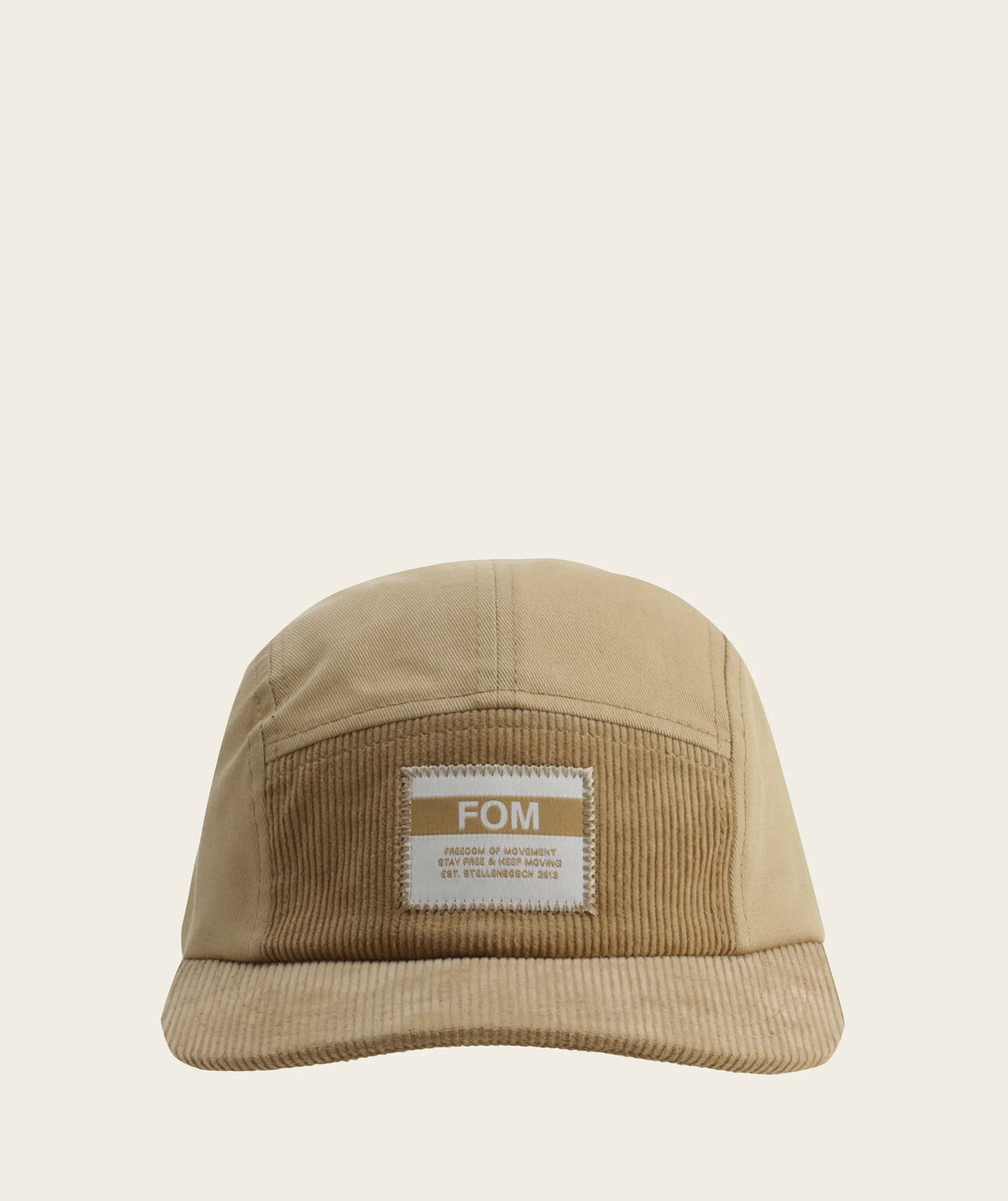 5 Panel Twill/ Corduroy Cap - Stone