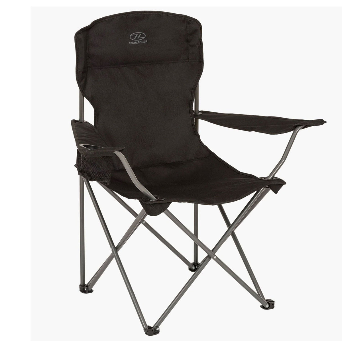 Highlander Edinburgh Camping Chair - Black