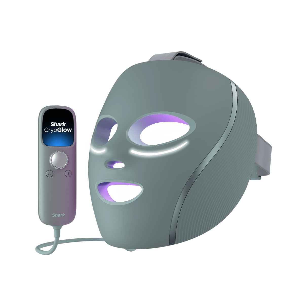 Shark CryoGlow Under-Eye Cooling & LED Anti-Ageing & Blemish Repair Mask in Frosted Green | FW312UKSG | by SharkNinja