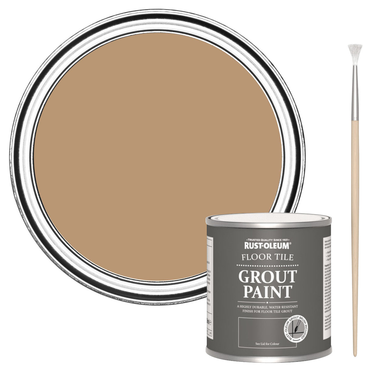 Rust-Oleum Orange Floor Grout Paint - Fired Clay 250ml