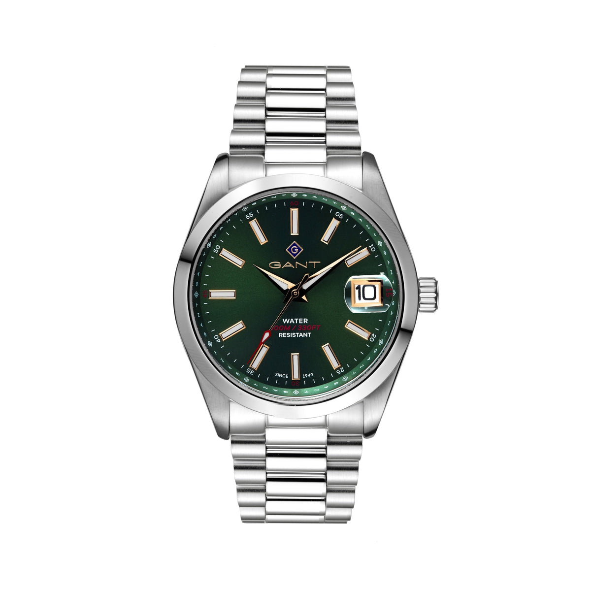Eastham, 42mm, silber/grün