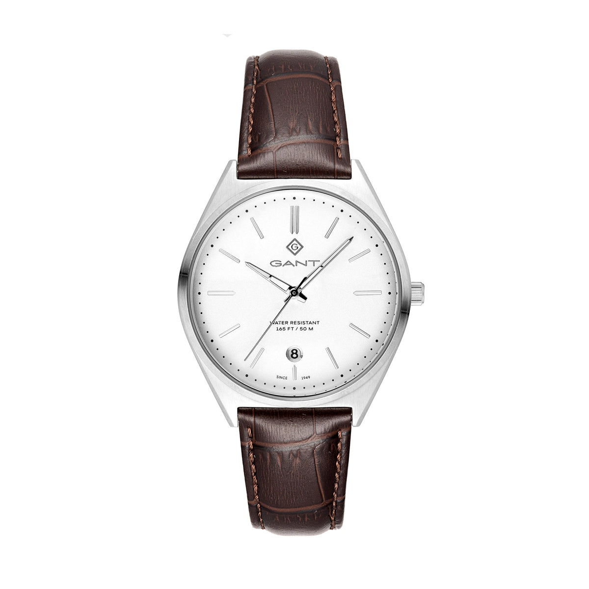 Abington, 41mm, braun/weiß
