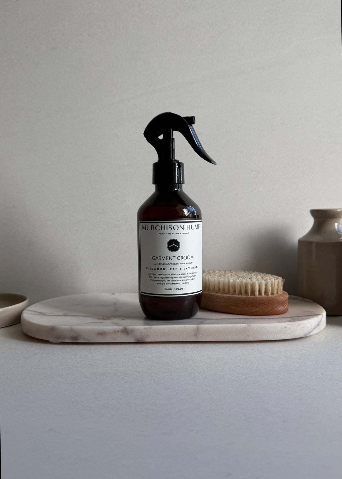 Garment Groom Fabric Freshener + Stain Remover | Scent: Rosewood Leaf & Lavender | Size: 10fl.oz