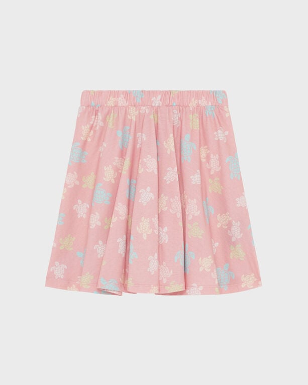 Vilebrequin - Girls Elastic Waist Skirt Ronde Des Tortues Multicolores - Skirt - Gamora - Pink - Size 10