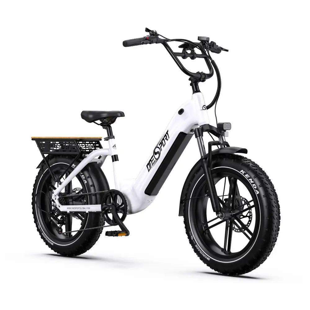 Onesport OT08 500W 20-Inch Fat Tire Step-Through Electric Bike with 48V 18Ah Battery and App Connectivity