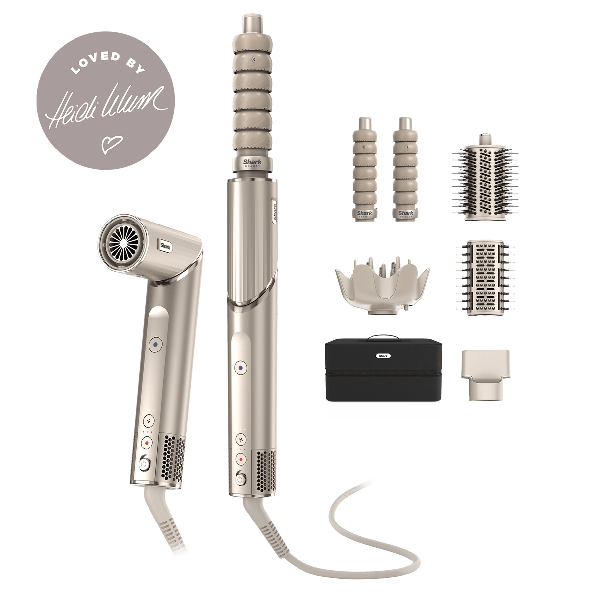Shark FlexStyle Air Styler & Hair Dryer, 5-in-1 with Storage Case in Stone | HD446SLUK | by SharkNinja