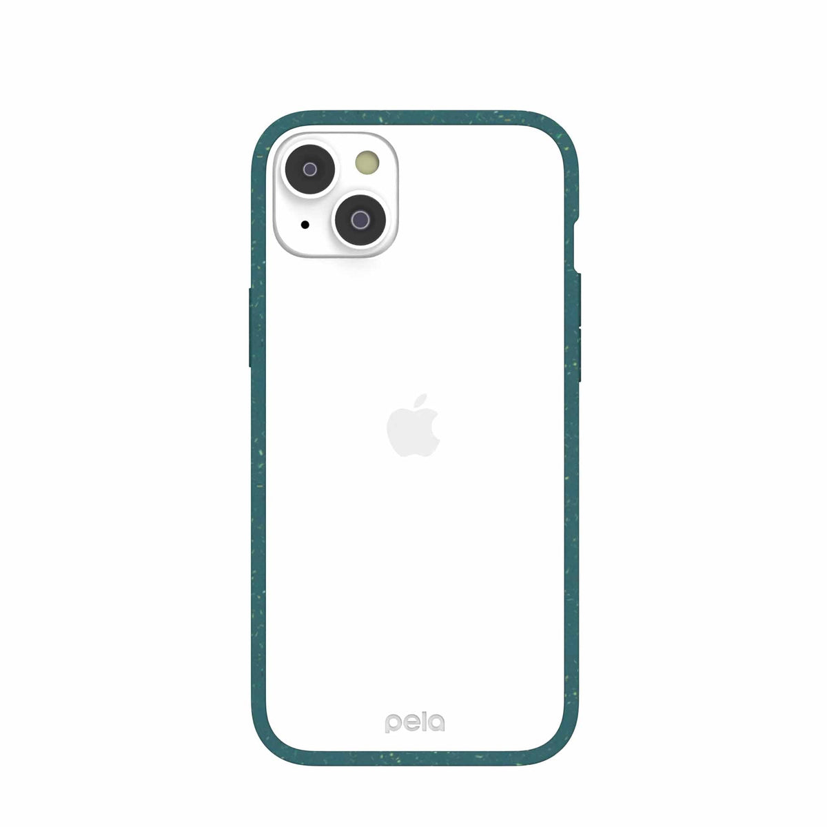 Clear iPhone 14 Plus Case with Green Ridge