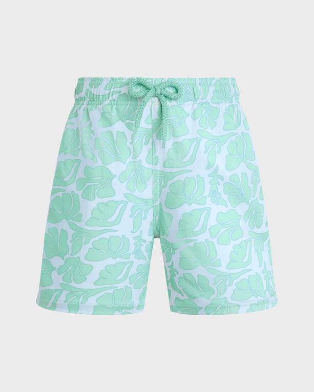 Vilebrequin - Boys Stretch Swim Shorts Seashells - Swimwear - Jirise - White - Size 14