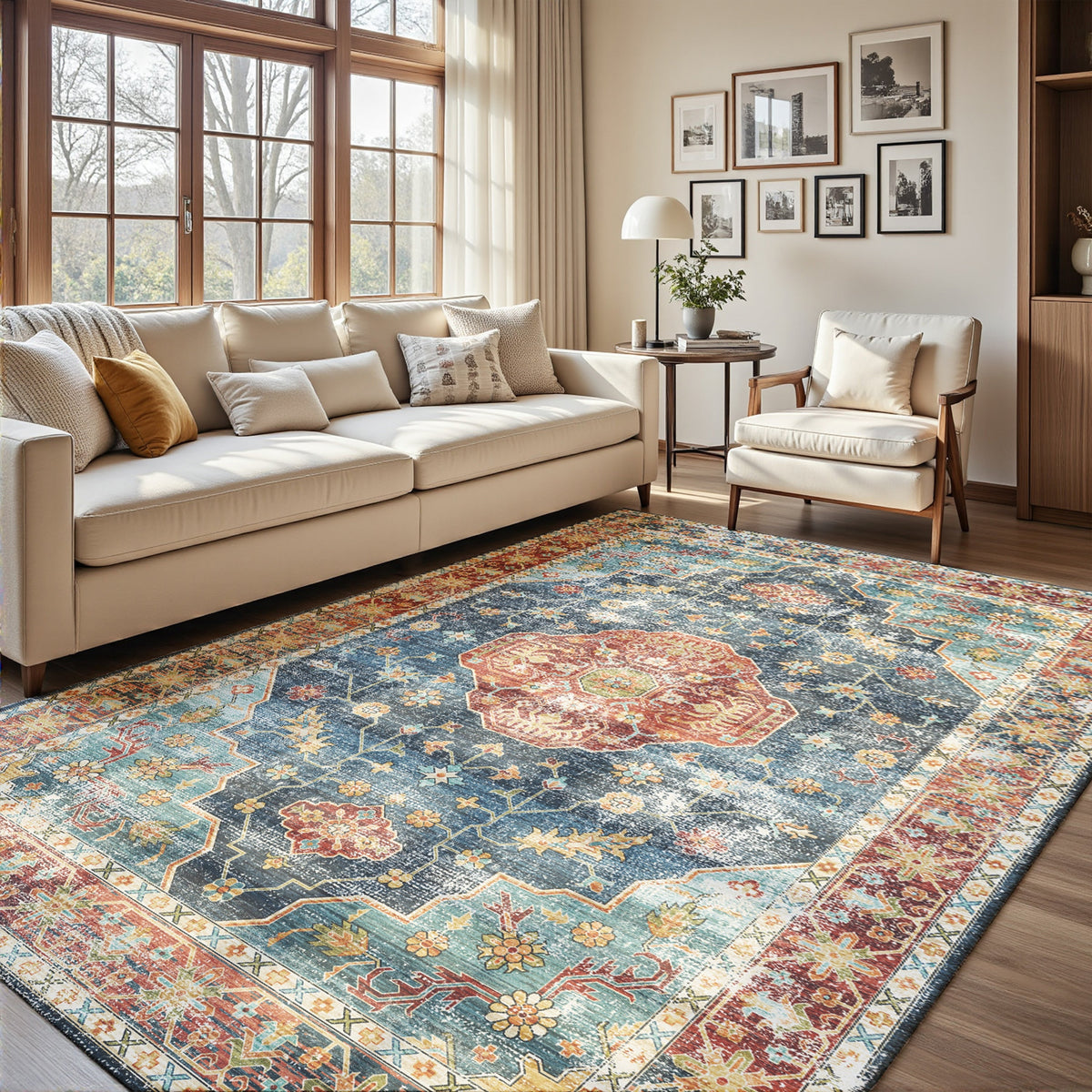 Avenza - Traditional Washable Large Area Rug - 160x230cm