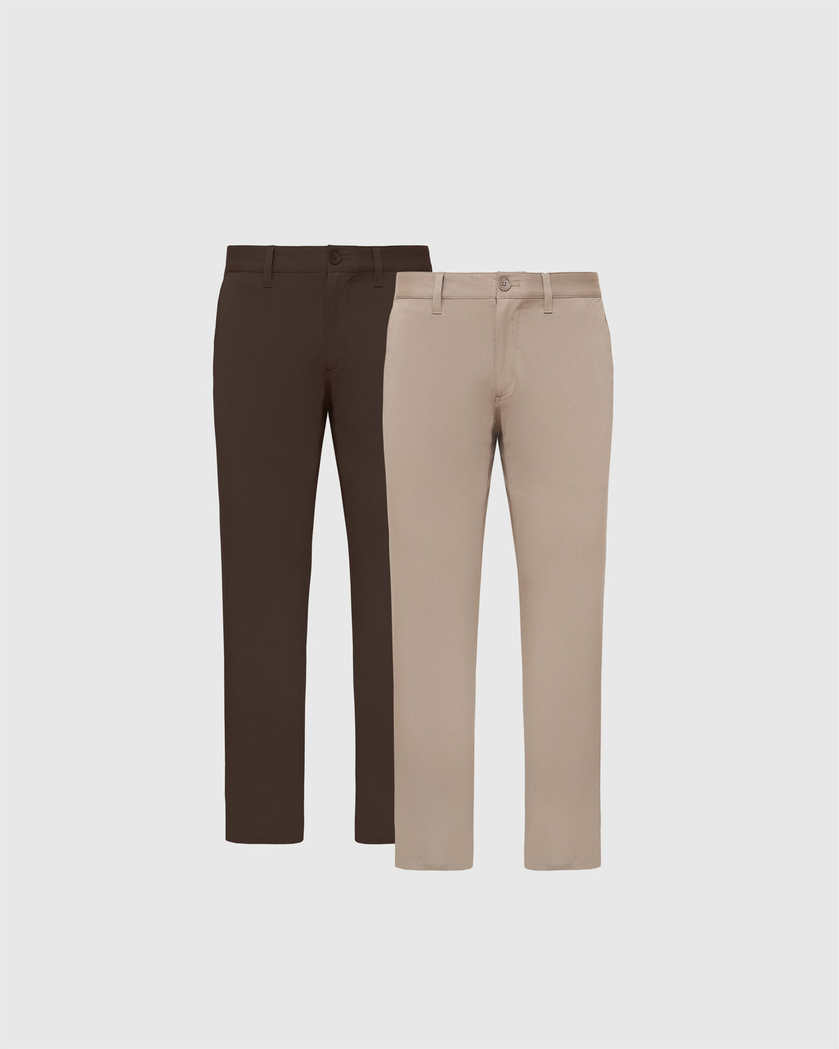 True Classic Khaki & Dark Oak Straight Twill Chino 2-Pack | 30