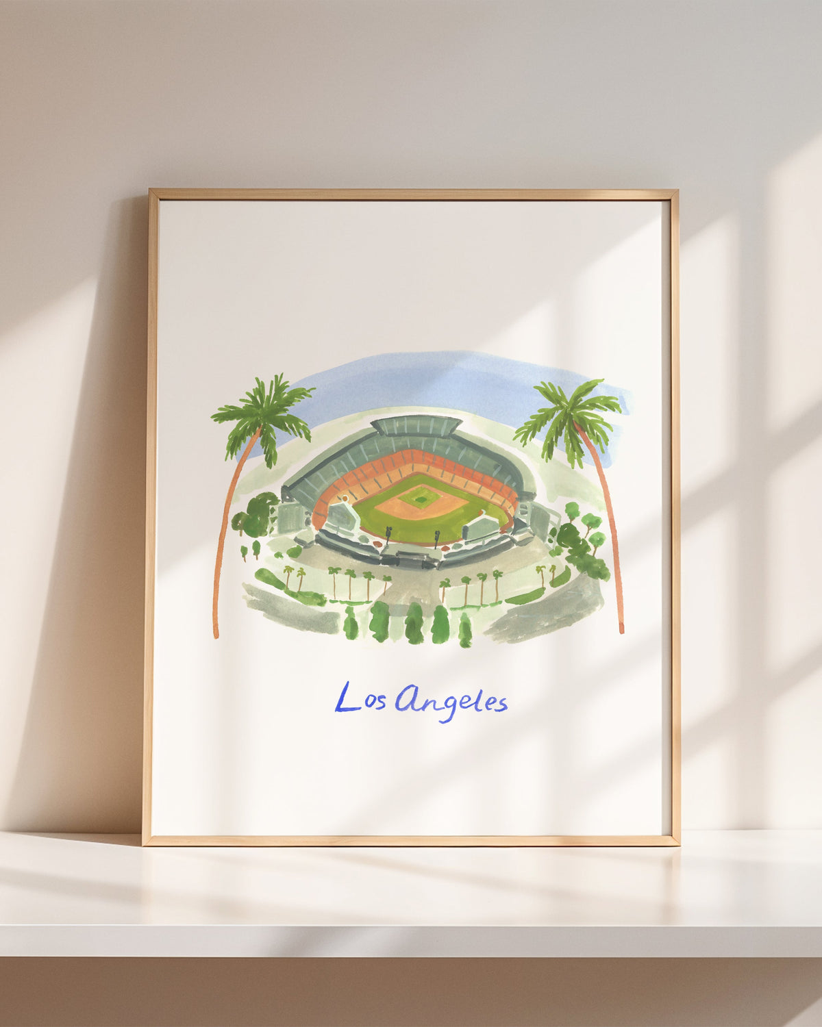 Dodger Blue Dreams Art Print - SMALL