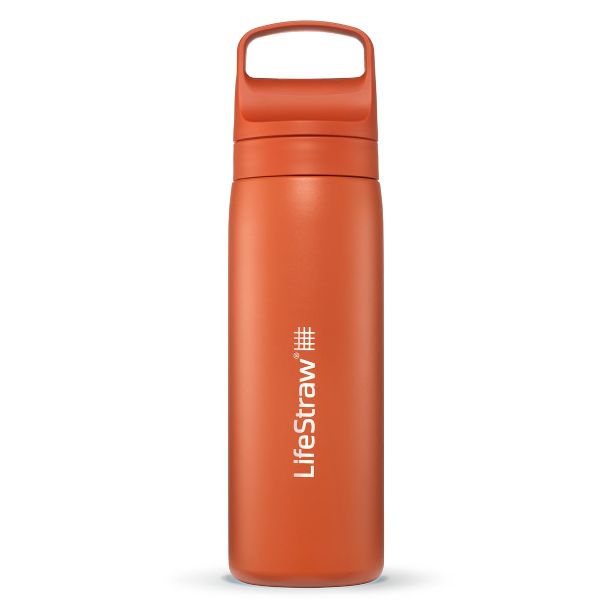 LifeStraw Go Series Stainless Steel Water Filter Bottle 500ml Kyoto Orange