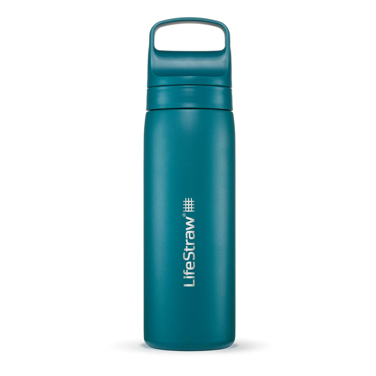 LifeStraw Go Series Stainless Steel Water Filter Bottle 500ml - Laguna Teal