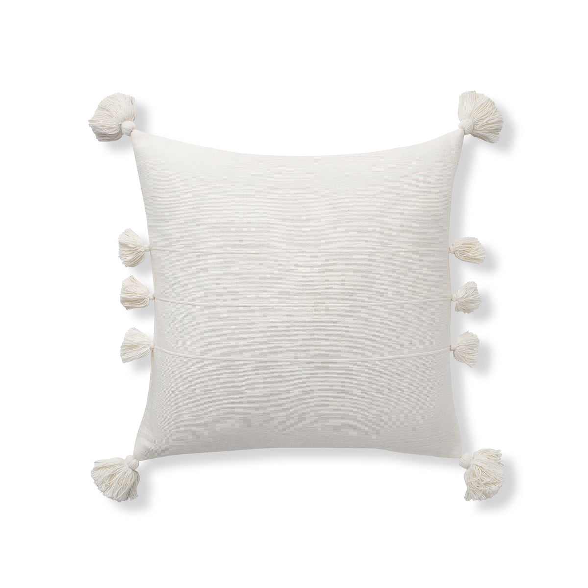 Minna Pillow - 20" x 20" / White