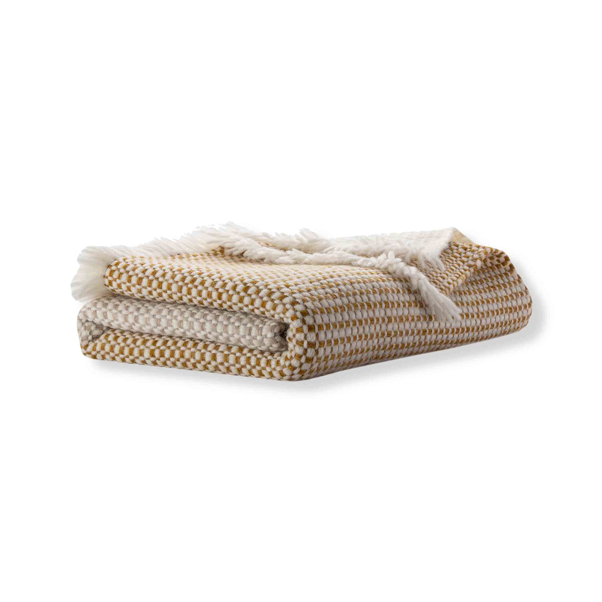 Tres Ochre Alpaca Throw - 50" x 70" / Ochre Baby Alpaca