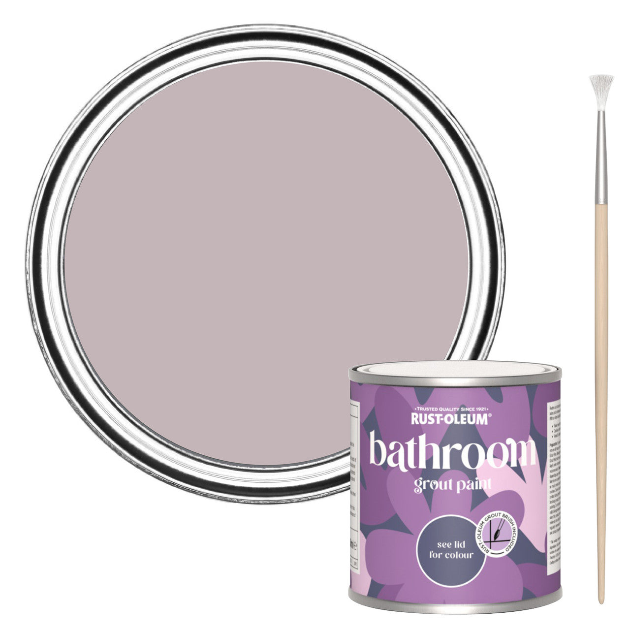 Rust-Oleum Purple Bathroom Grout Paint - Lilac Wine 250ml
