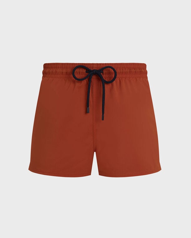 Vilebrequin - Men Swimwear Short And Fitted Stretch Solid - Swimwear - Man - Orange - Size S