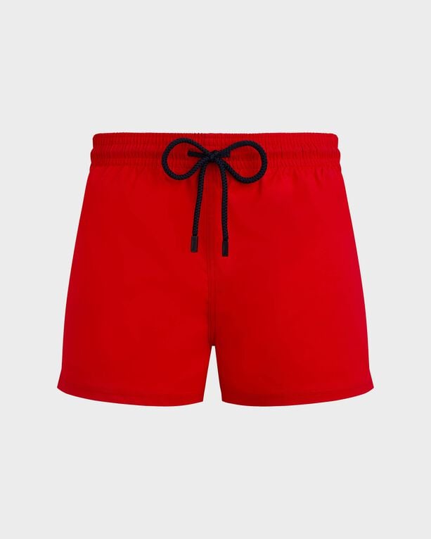 Vilebrequin - Men Swimwear Short And Fitted Stretch Solid - Swimwear - Man - Red - Size XXL
