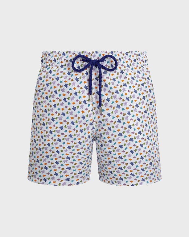 Vilebrequin - Men Swim Shorts Micro Ronde Des Tortues - Swimwear - Moorea - White - Size XXXL