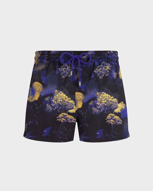 Vilebrequin - Men Short Stretch Swim Shorts Coral Reef - Swimwear - Manta - Black - Size XXL