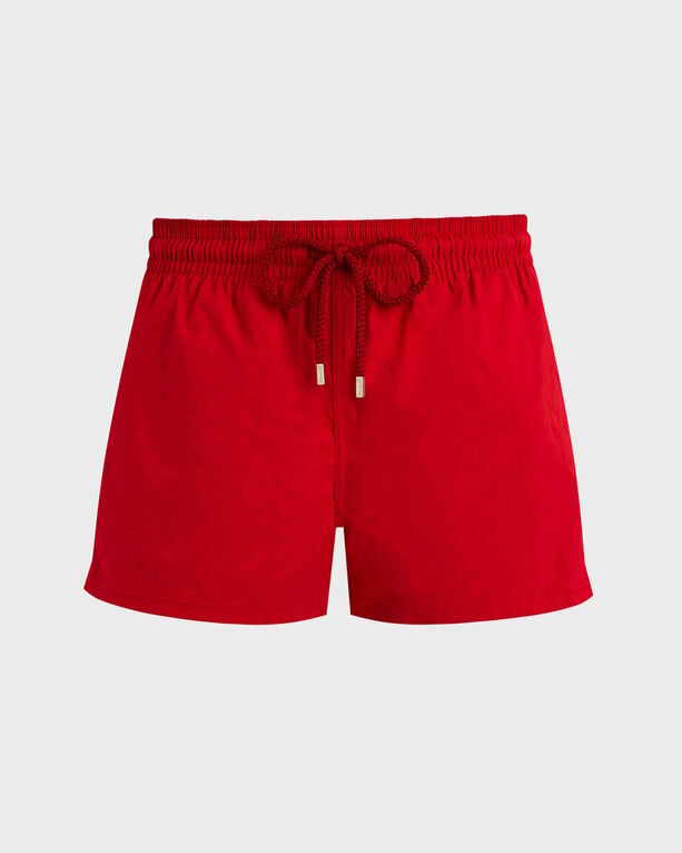 Vilebrequin - Men Short Swim Shorts Jacquard Turtles - Swimwear - Manta - Red - Size XXL