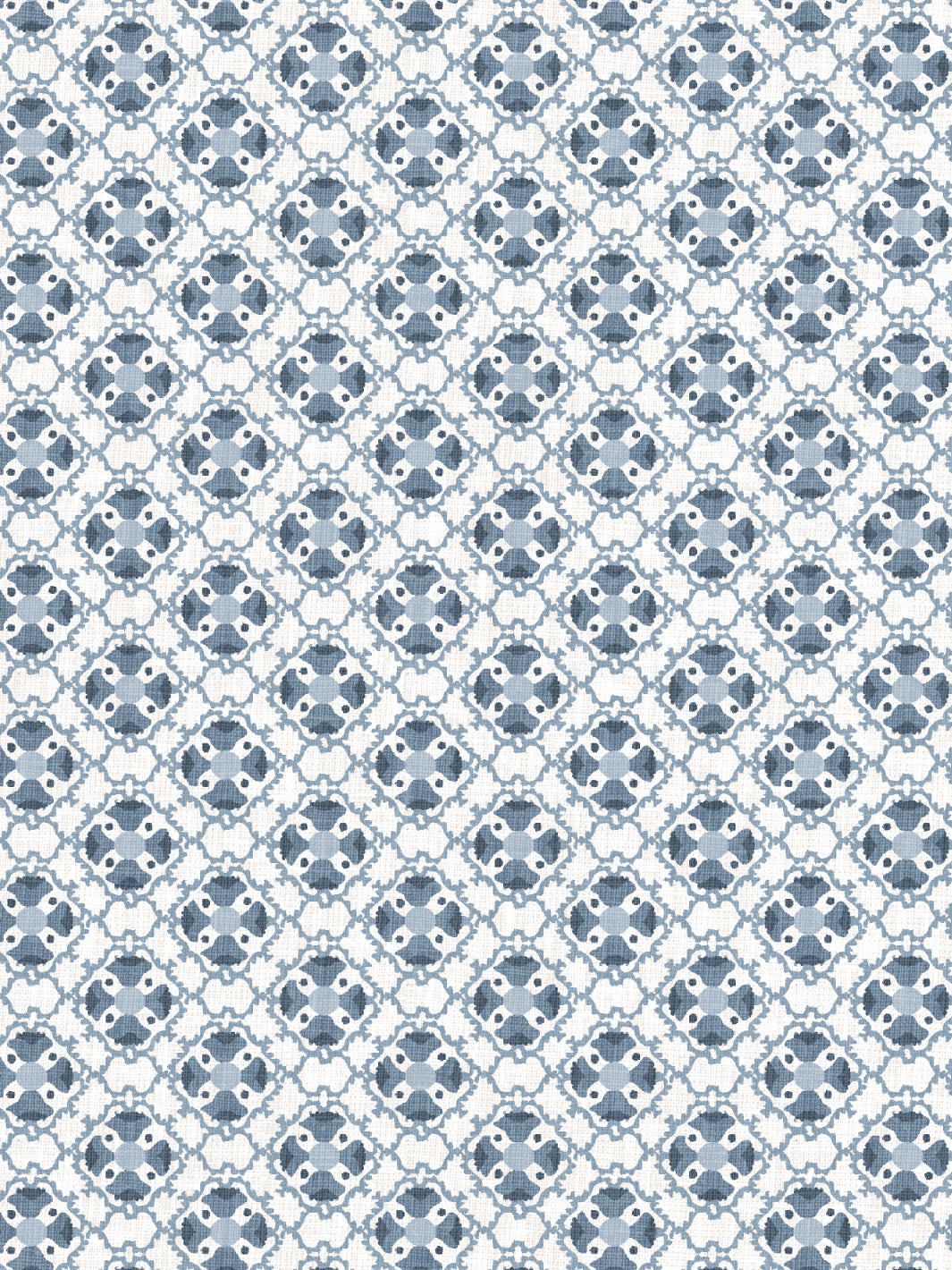 'Medallion All Over' Wallpaper by Nathan Turner - Blue - Removable / 26 in. x 4.5 ft.