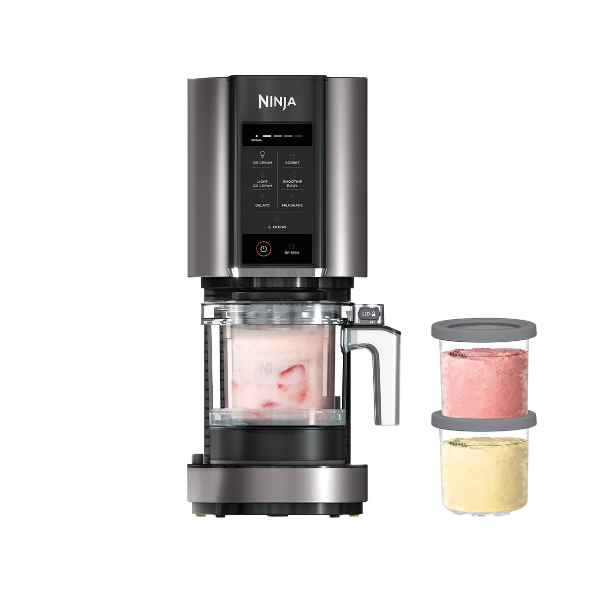 Ninja CREAMi Ice Cream & Frozen Dessert Maker in Black/Grey | NC300UK | by SharkNinja