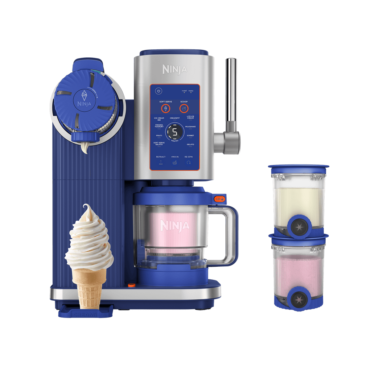 Ninja CREAMi Scoop & Swirl 13-in-1 Ice Cream and Soft Serve Maker in Lake Paddle | NC701UKBL1 | by SharkNinja