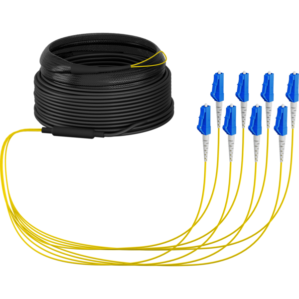 Trunkkabel U-DQ(ZN)BH OS2 8E (1x8) LC-LC, 40m Dca LSZH G657A1