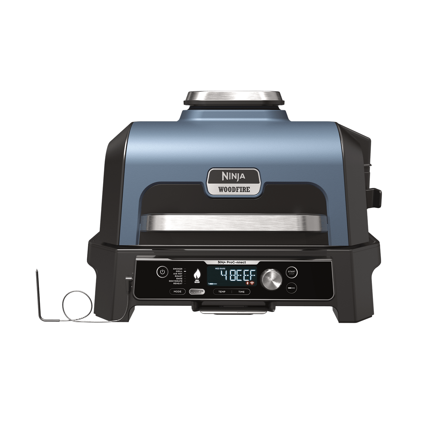 Ninja Woodfire Pro Connect XL Electric BBQ Grill & Smoker in Warm Black | OG901UK | by SharkNinja