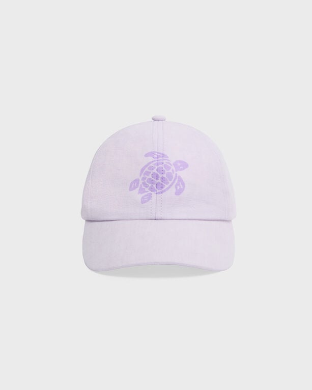 Vilebrequin - Linen Mineral Dye Cap Turtle - Caps - Camo - Purple - Size OSFA
