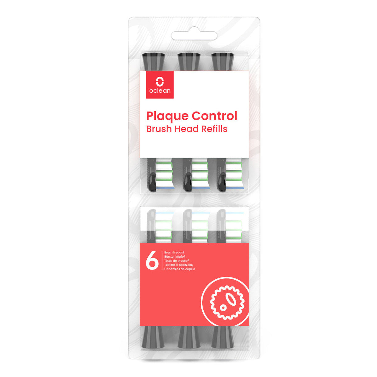 Oclean Toothbrush Heads Refills - Plaque Control / B06 / 6-pk
